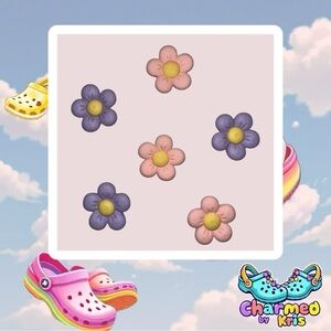 Flower Croc Charms